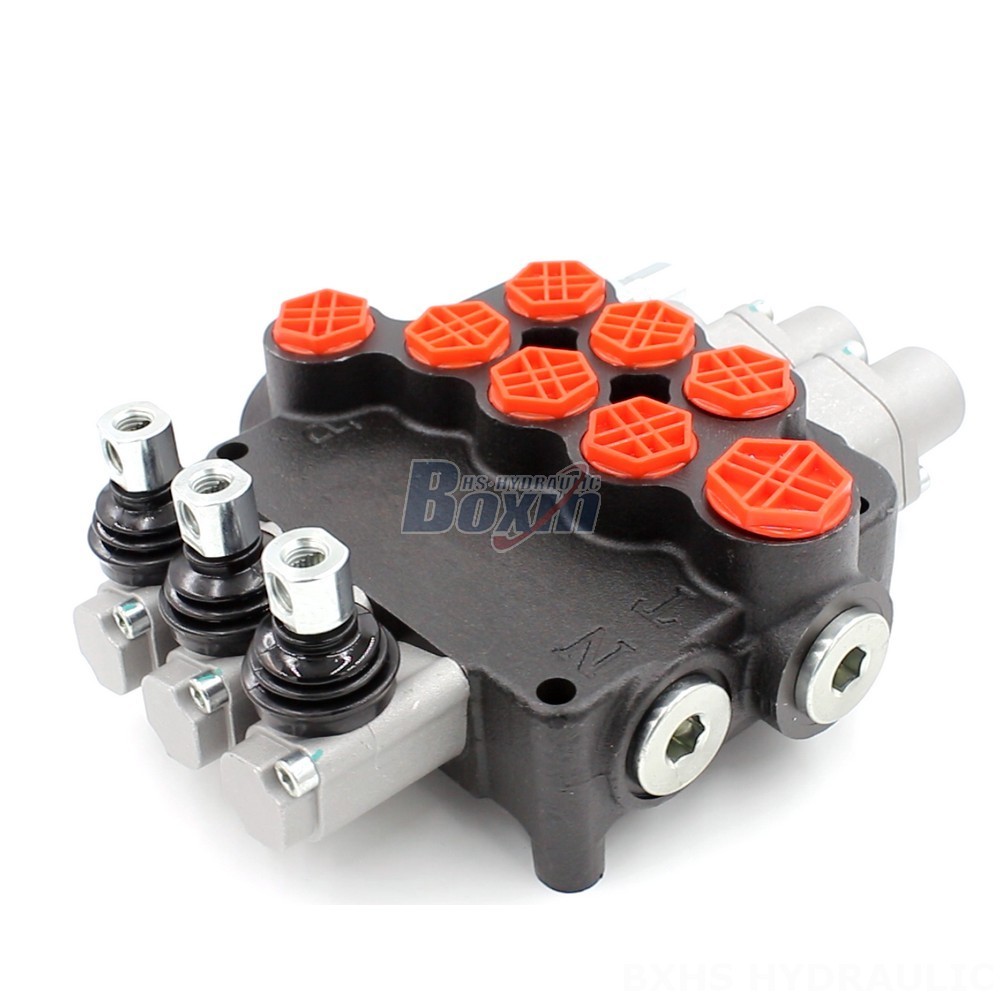 P80-G12-G34 Manual 3 Spool Monoblock Directional Valve | Manufacturer main image