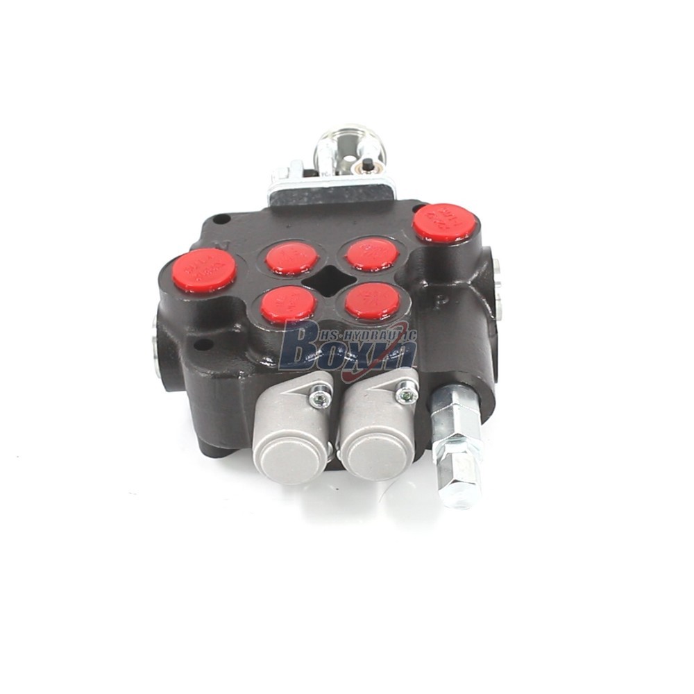 P80-U1-J2OT Joystick 2 Spool Monoblock Directional Valve for Hydraulic Systems main image