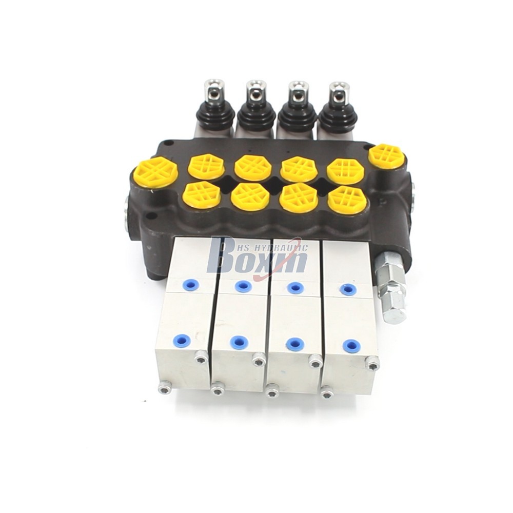 P80Q-G-4OT Pneumatic 4 Spool Monoblock Directional Valve main image
