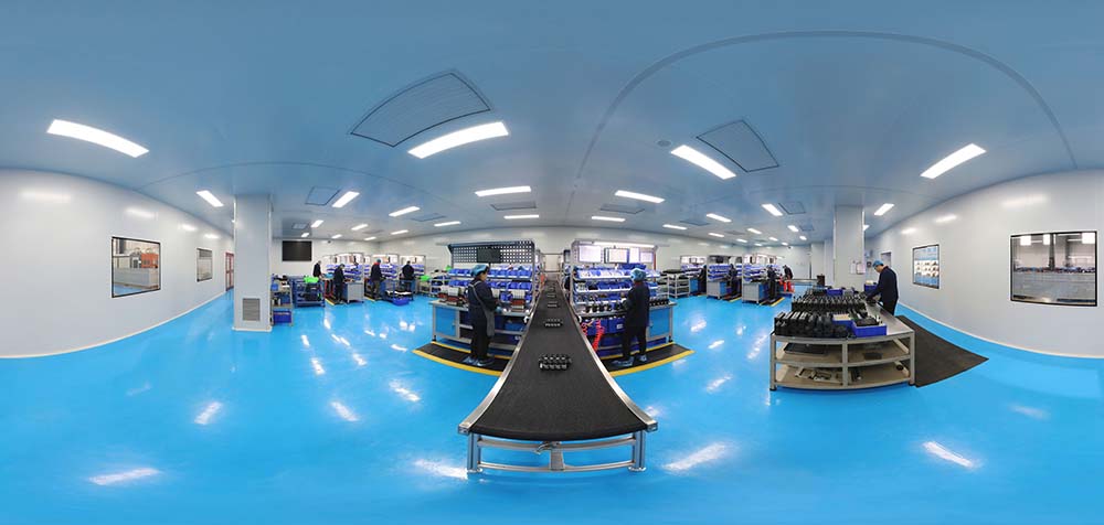 360°-Panoramaansicht des Mustersaals von Boxinhuasheng Hydraulic