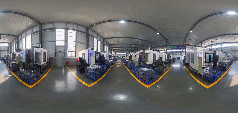 360°-Panoramaansicht des Mustersaals von Boxinhuasheng Hydraulic