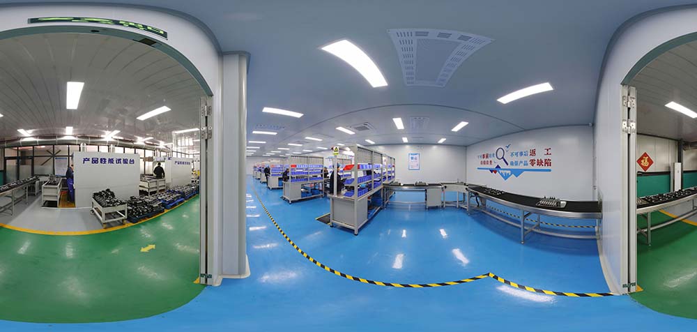 360°-Panoramaansicht des Mustersaals von Boxinhuasheng Hydraulic