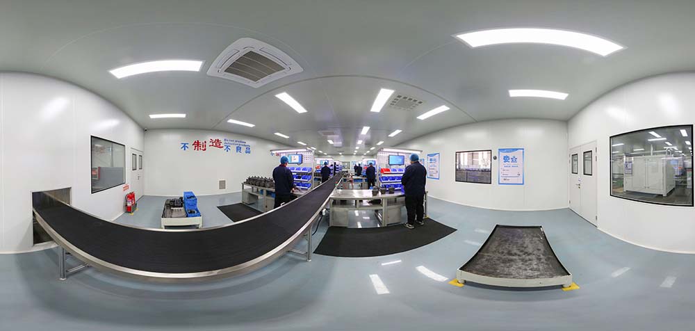 360°-Panoramaansicht des Mustersaals von Boxinhuasheng Hydraulic